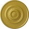 Ekena Millwork Large Floral Ceiling Medallion, Hand-Painted Rich Gold, 41 1/8"OD x 2 1/2"P CM41FLRGS - alternate 1